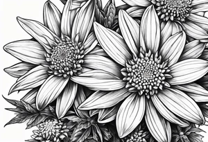 Edelweiss flower tattoo idea