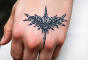 Goth and heavy metal tattoo idea