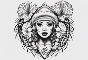 cibo matto pom pom album cover tattoo idea