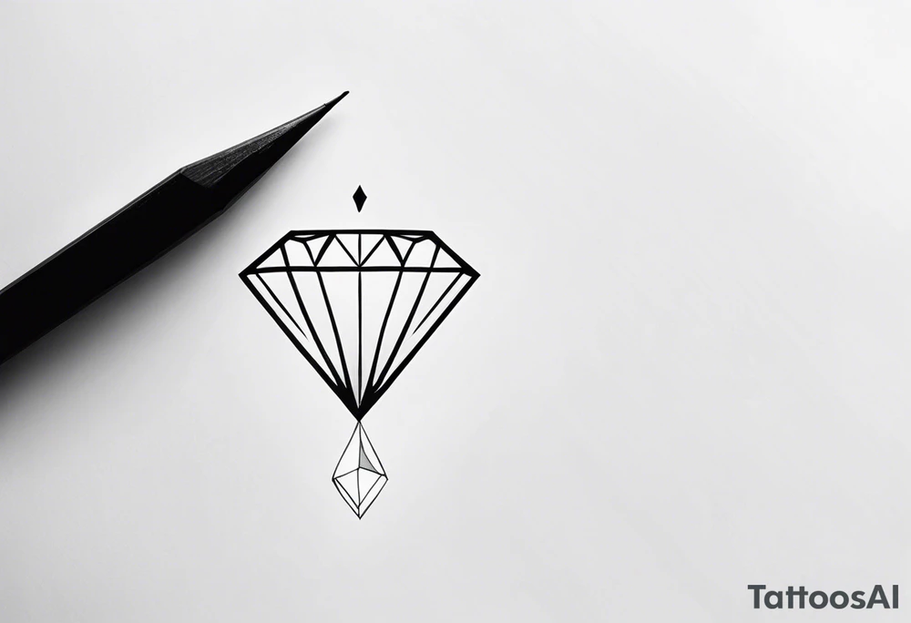 Small diamond tattoo idea