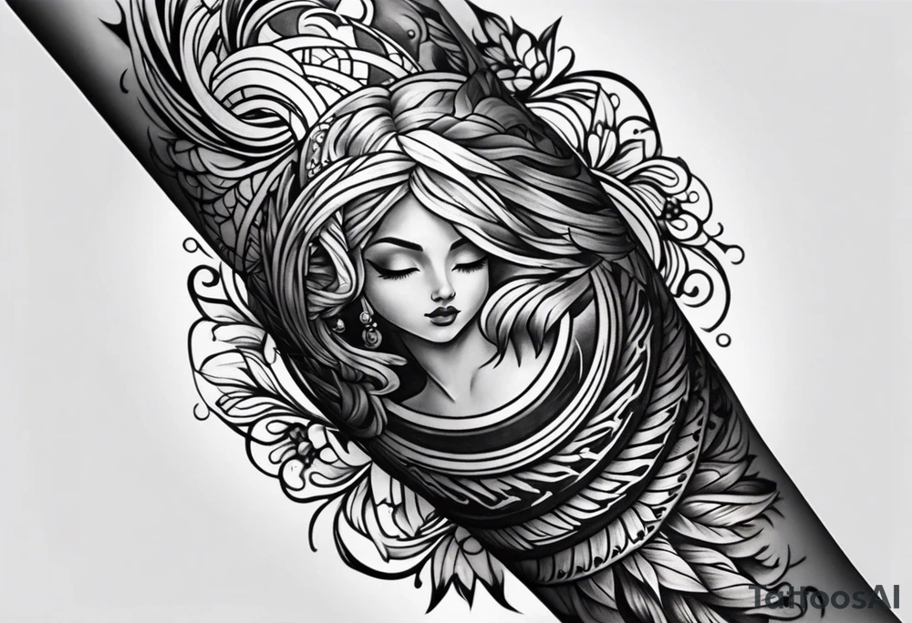 Wind  forearm tattoo idea