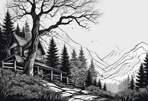 If you feel like you are losing everything, remember tress lose their leaves every year, yet they still stand tall and wait for better days to come. tattoo idea