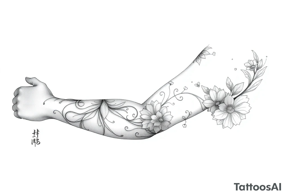 Filipino themed with babayin that represents resilience and courage tattoo idea