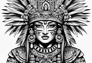 aztec theme tattoo idea