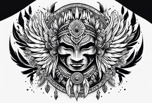 Native back tattoo tattoo idea