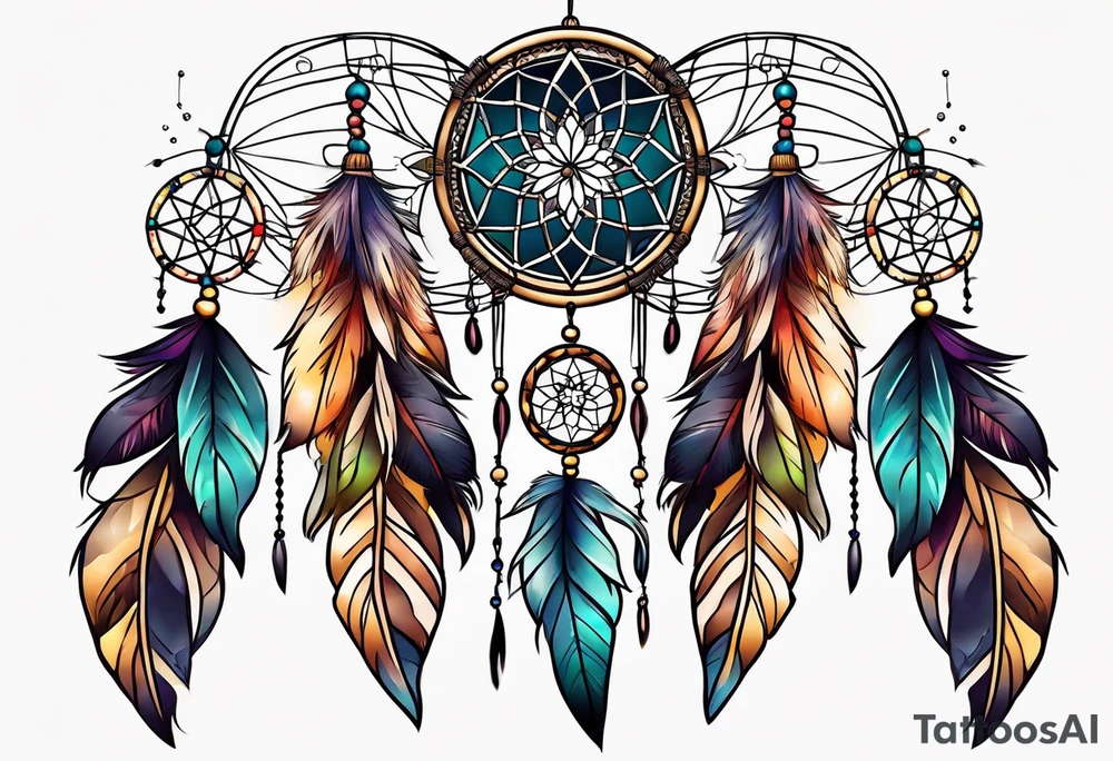 dream catcher tattoo idea