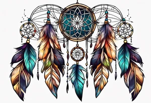 dream catcher tattoo idea