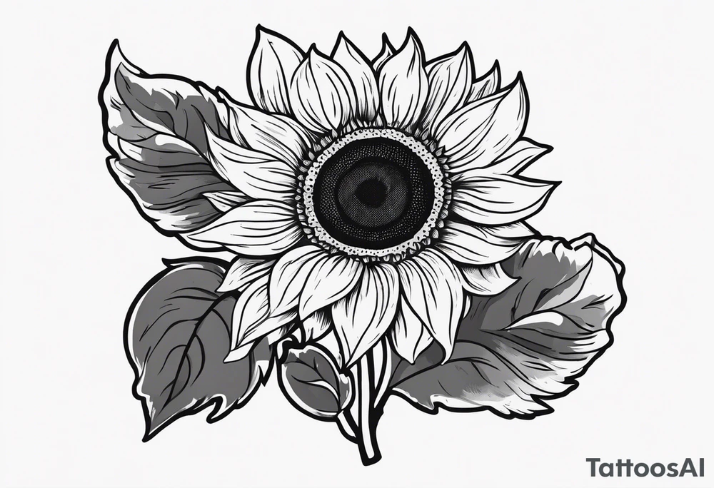 The word Delanie and incorporate a sunflower tattoo idea