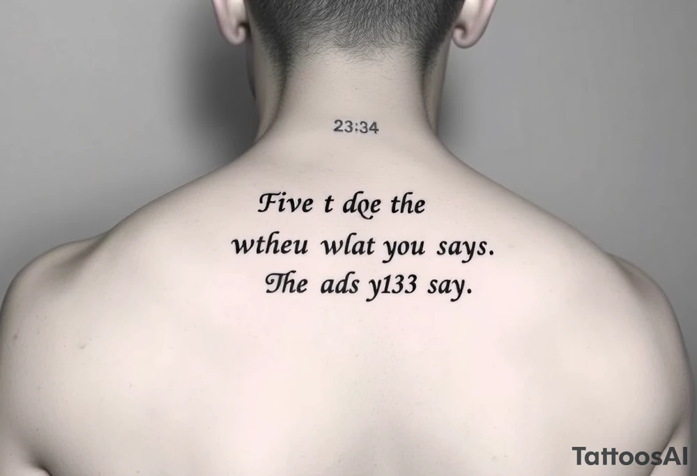 psalm 23:4 forearm tattoo and state what it says small size tattoo idea
