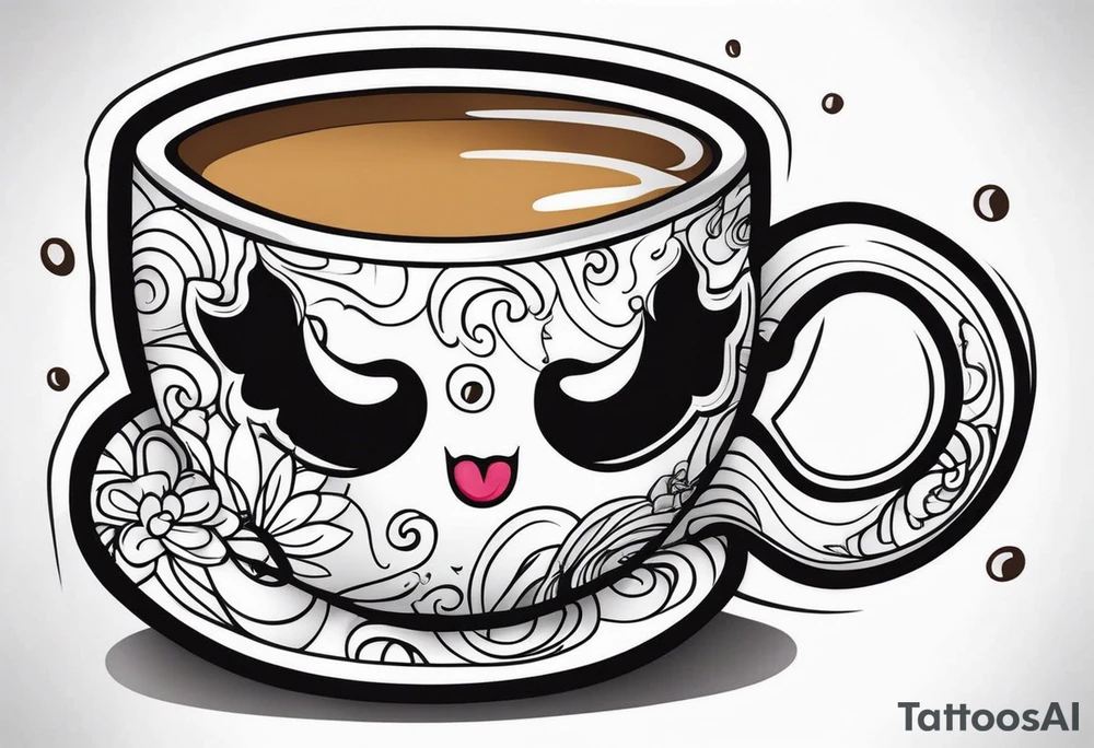 Coffee mug tattoo idea