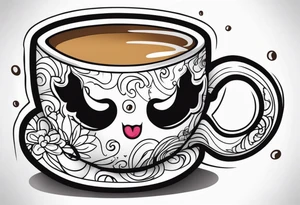 Coffee mug tattoo idea