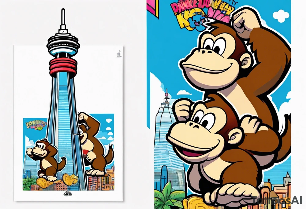 CN Tower; Donkey Kong tattoo idea