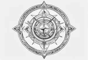 Sagittarius flash small tattoo idea