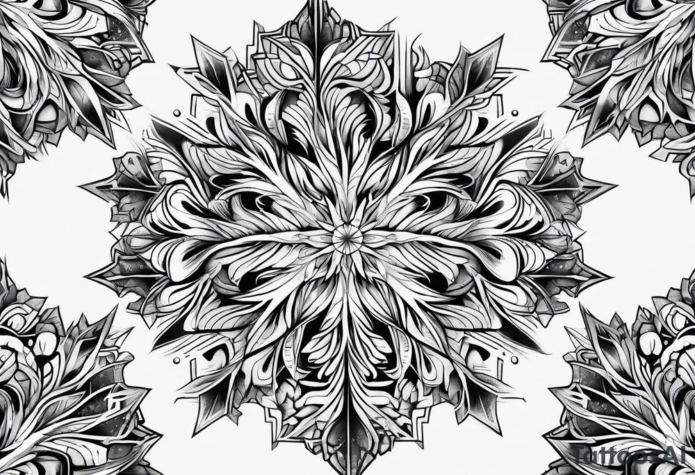 Fractal snowflake tattoo idea