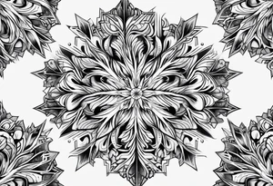 Fractal snowflake tattoo idea