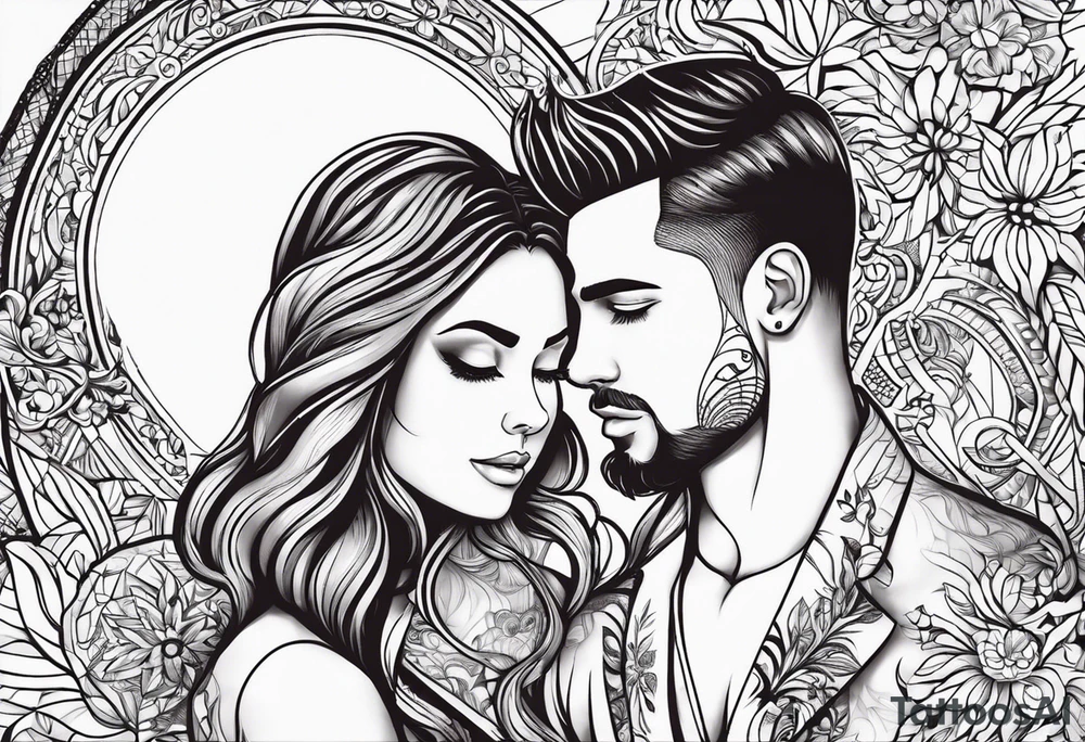 Paired tattoo for a girl and a guy, together forever, he is Artem, she is Lada. Two people with incurable diseases who love each other very much, little tattoo with heart or infinity tattoo idea