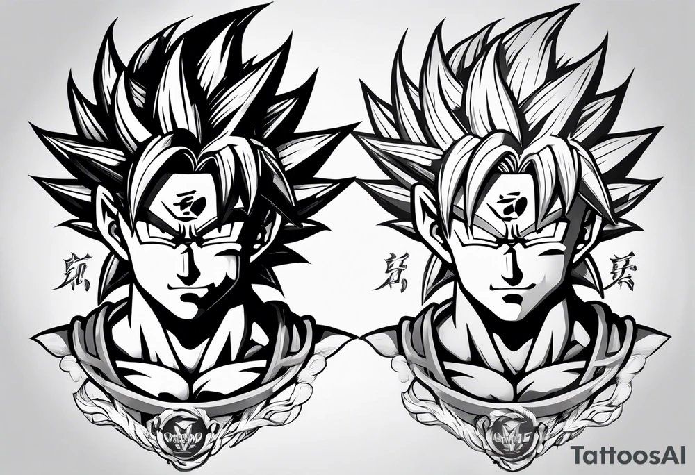 Tattoo on arm with goku with wings tattoo idea
