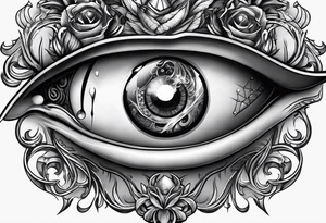 Necromancer with white eye tattoo idea