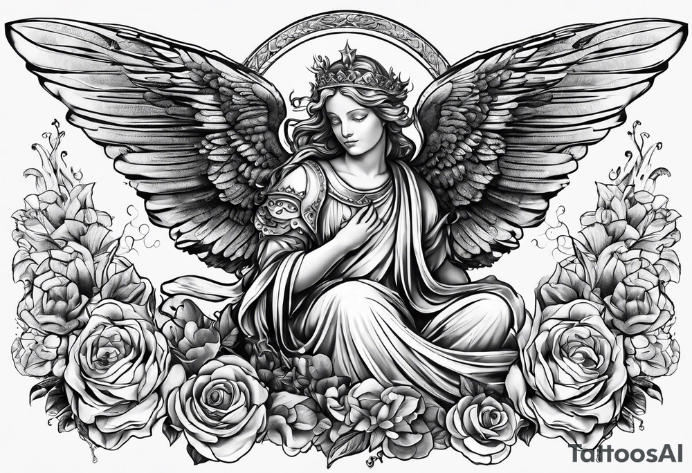 Beetender Engel statue tattoo idea