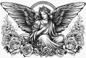 Beetender Engel statue tattoo idea