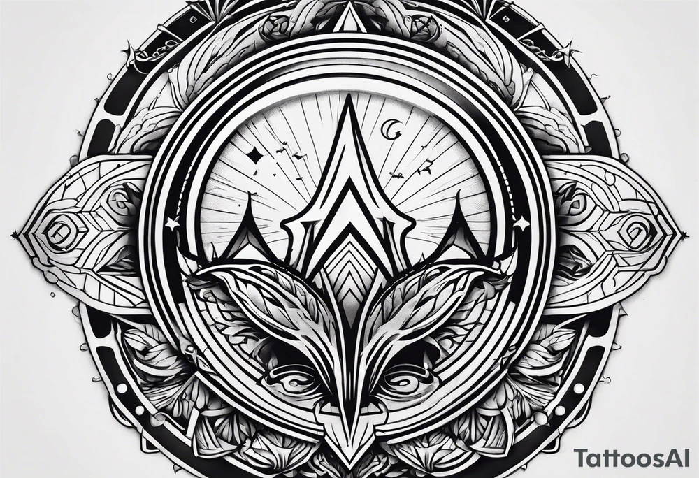 tomorrowland logo for 3 friendas tattoo idea