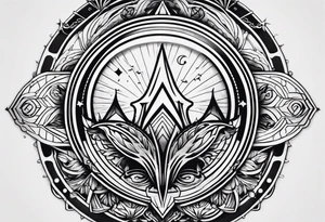 tomorrowland logo for 3 friendas tattoo idea