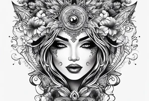 leg sleeve tattoo idea