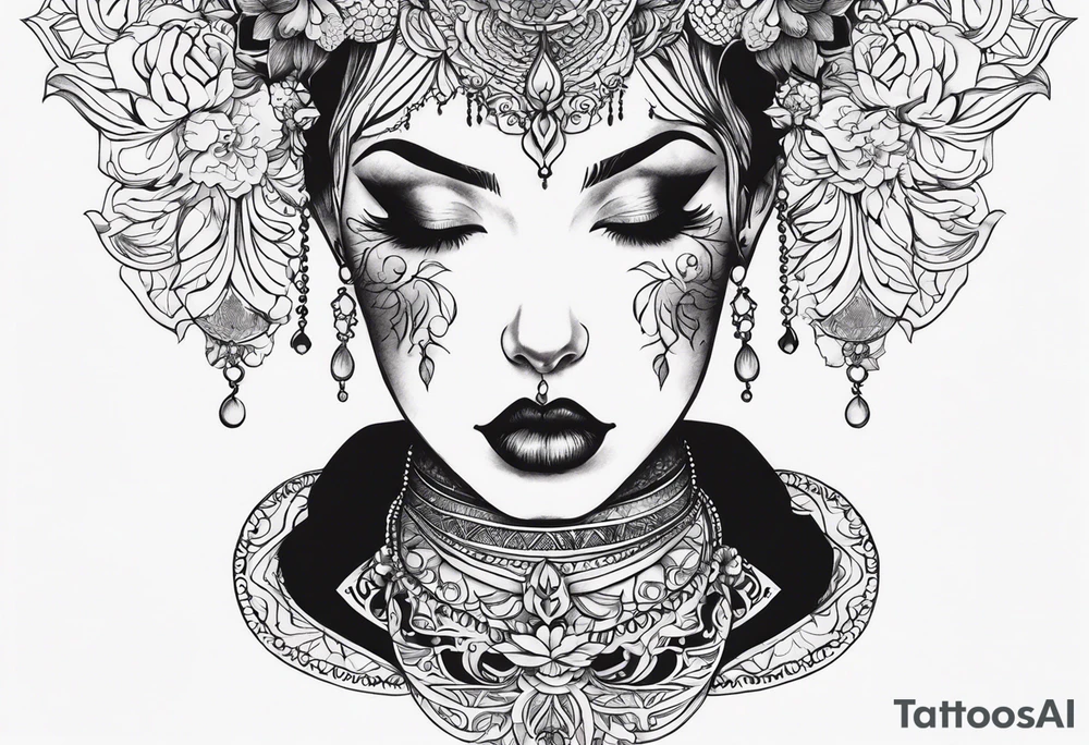 SORRY NOT SORRY under the neck tattoo idea