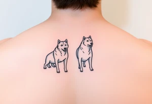 Sled dogs tattoo idea