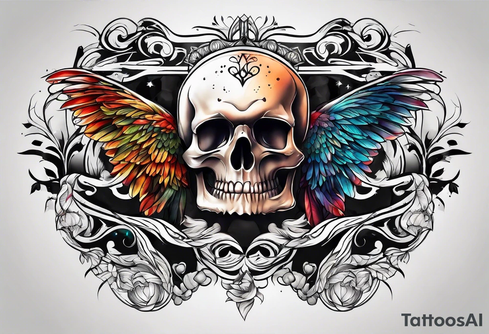 full body tattoo rectangle tattoo idea