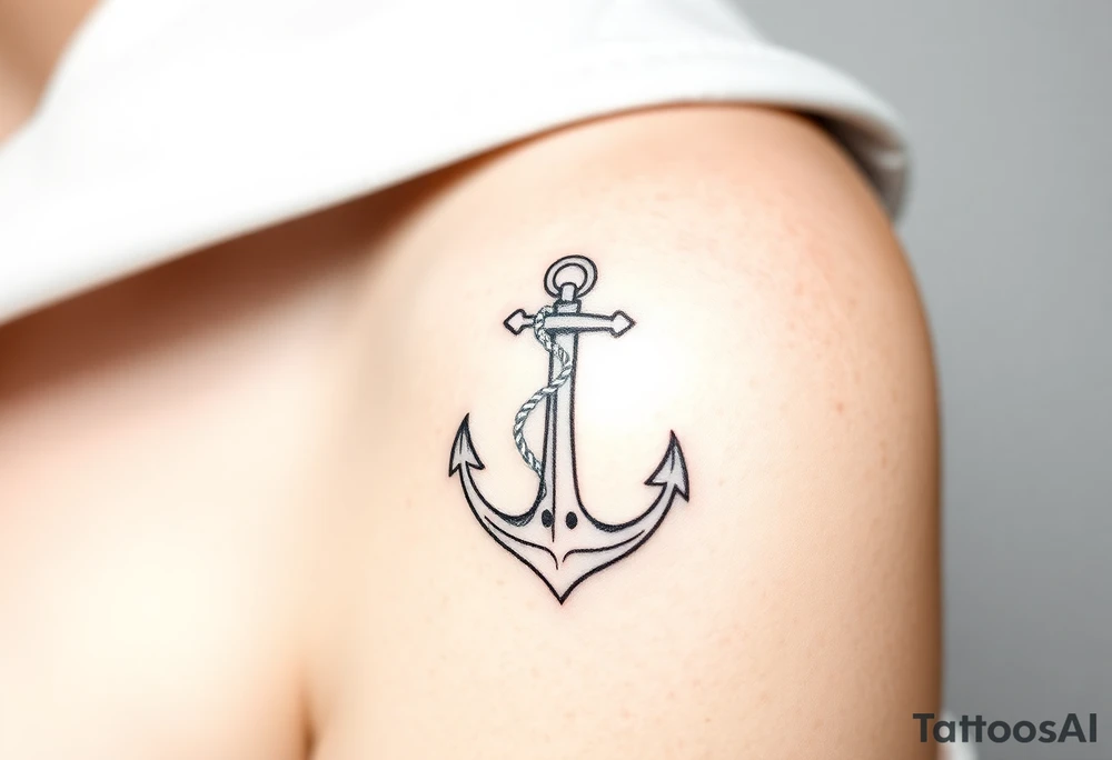 Nautical with anchor tattoo idea