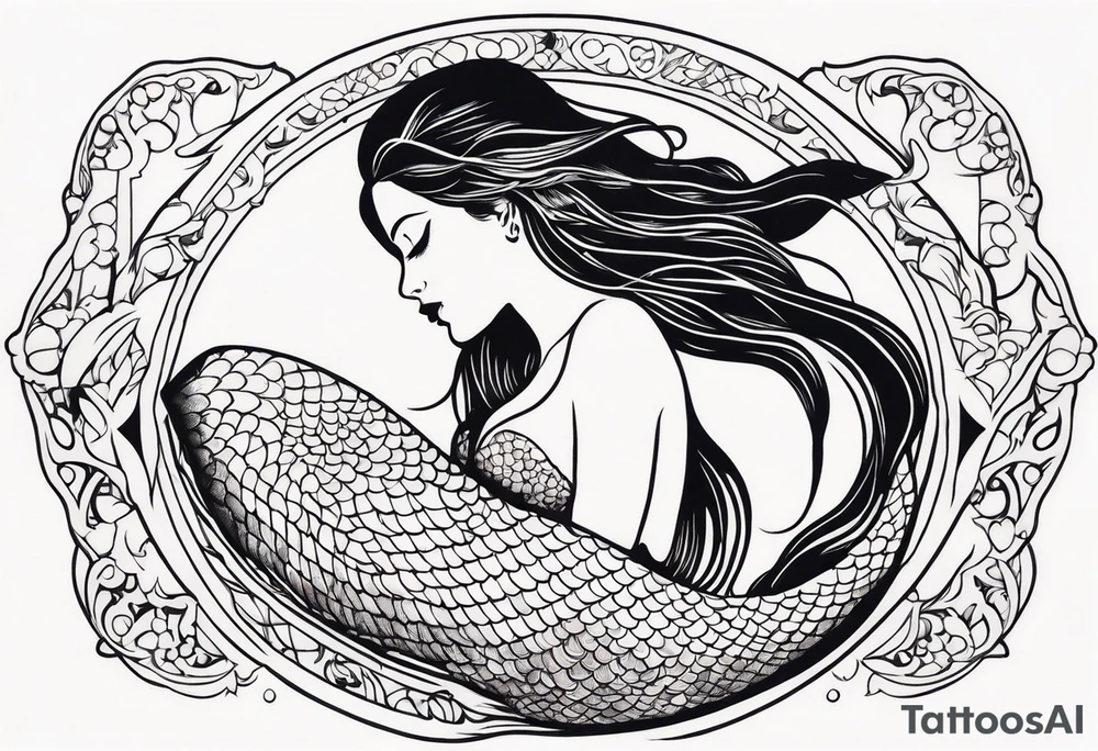 Mermaid tattoo idea