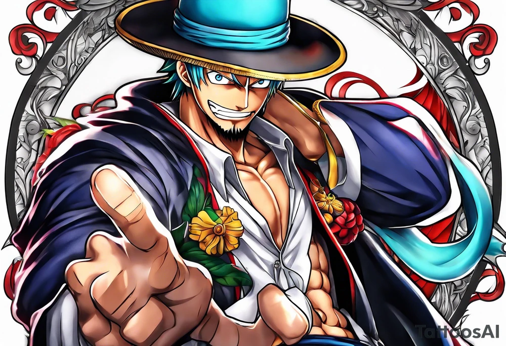 one piece anime tattoo idea