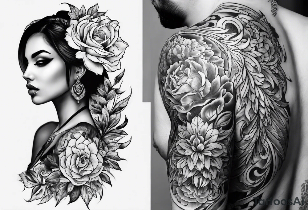 Full back tattoo body tattoo idea