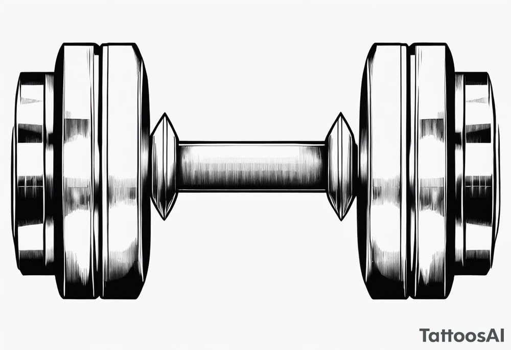 dumbbells tattoo idea