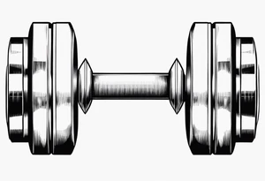 dumbbells tattoo idea