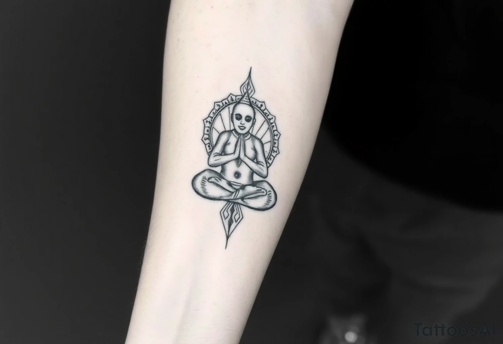victory over coma and methadone. a new life in meditation. tattoo on the arm tattoo idea