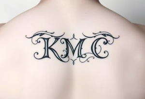 my daughters initials :KMC tattoo idea