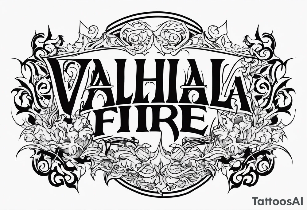 Valhalla fire tattoo idea