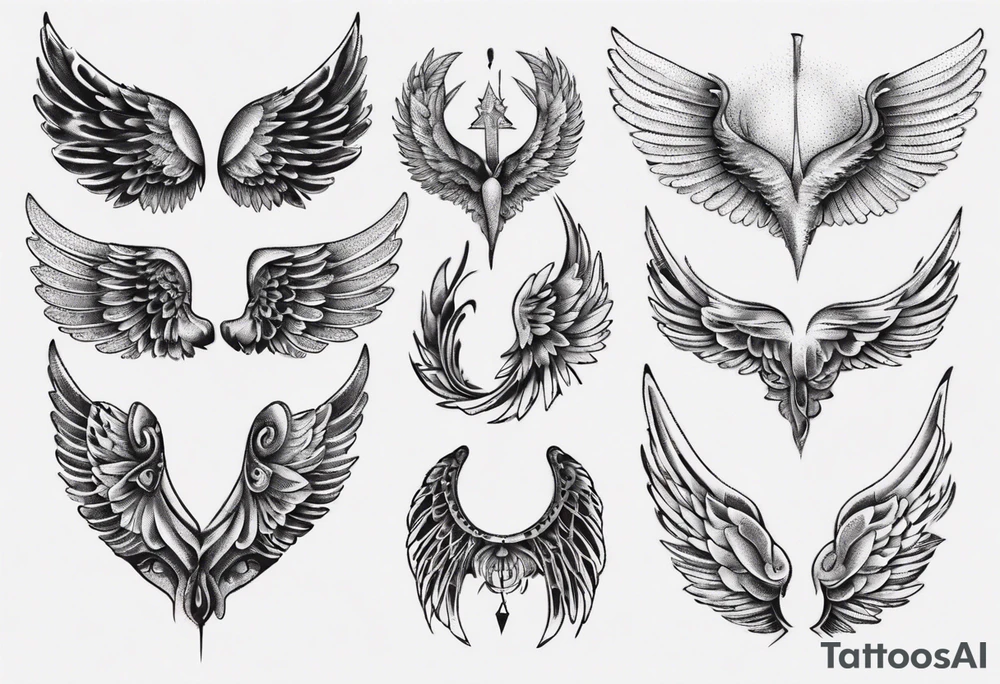wings tattoo idea
