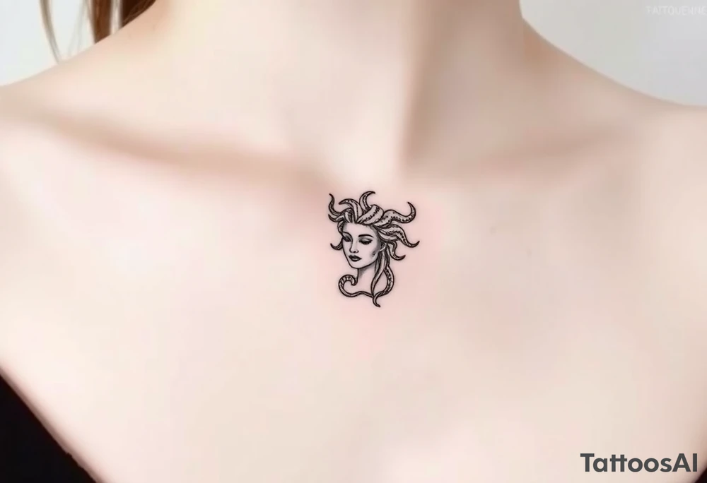 Small Medusa tattoo idea