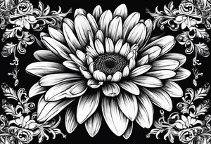 Daisy with 8 pedals tattoo idea