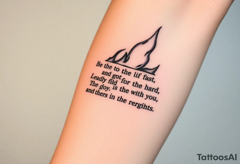 Burning note of a bible scripture tattoo idea