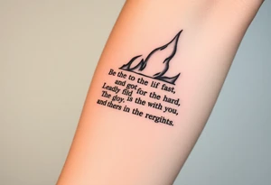 Burning note of a bible scripture tattoo idea