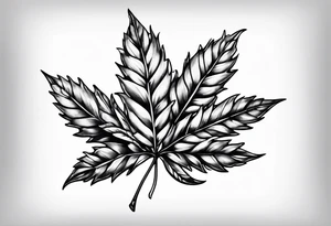 Rowan leaf tattoo idea