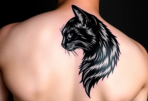 Black Cat tattoo idea