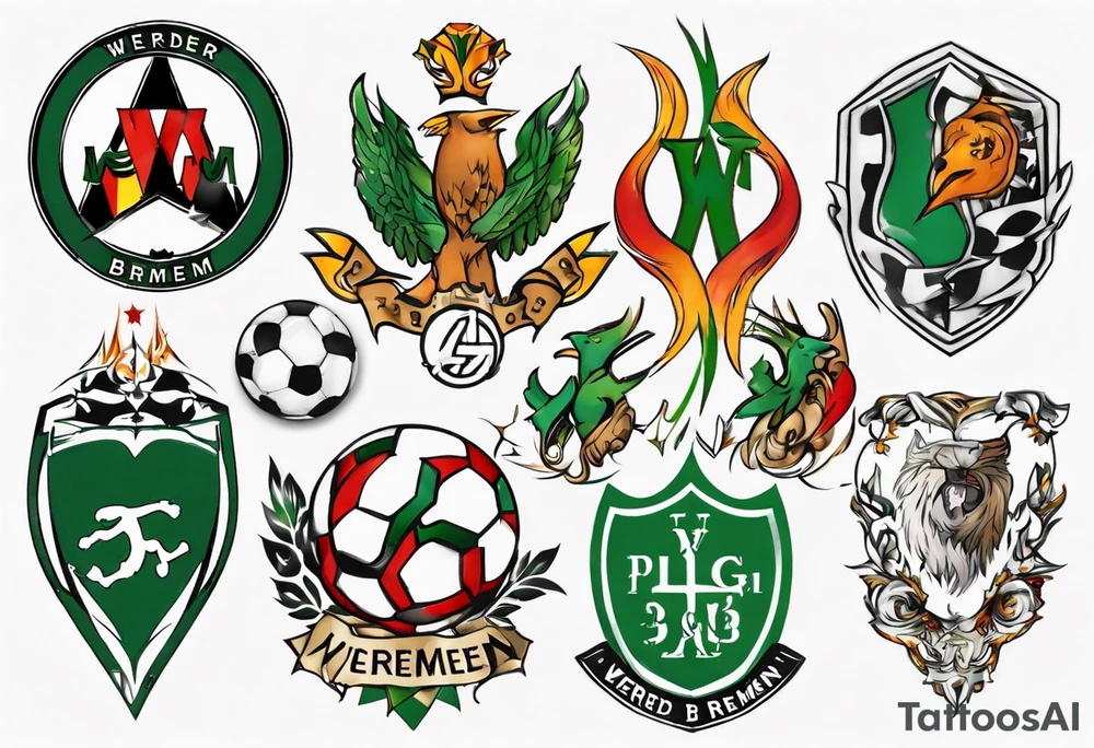 werder bremen fußball, tattoo idea