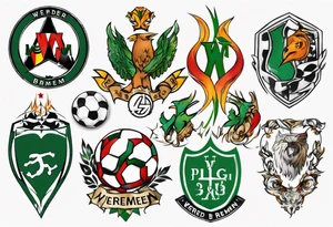 werder bremen fußball, tattoo idea