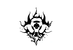 Contagion sign imwith toxic spill behind tattoo idea