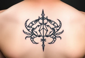 “family first”, mortality, mental health healing, cancer astrological sign tattoo idea